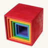 Grimms large wooden rainbow building boxes perfect for sorting and stacking games