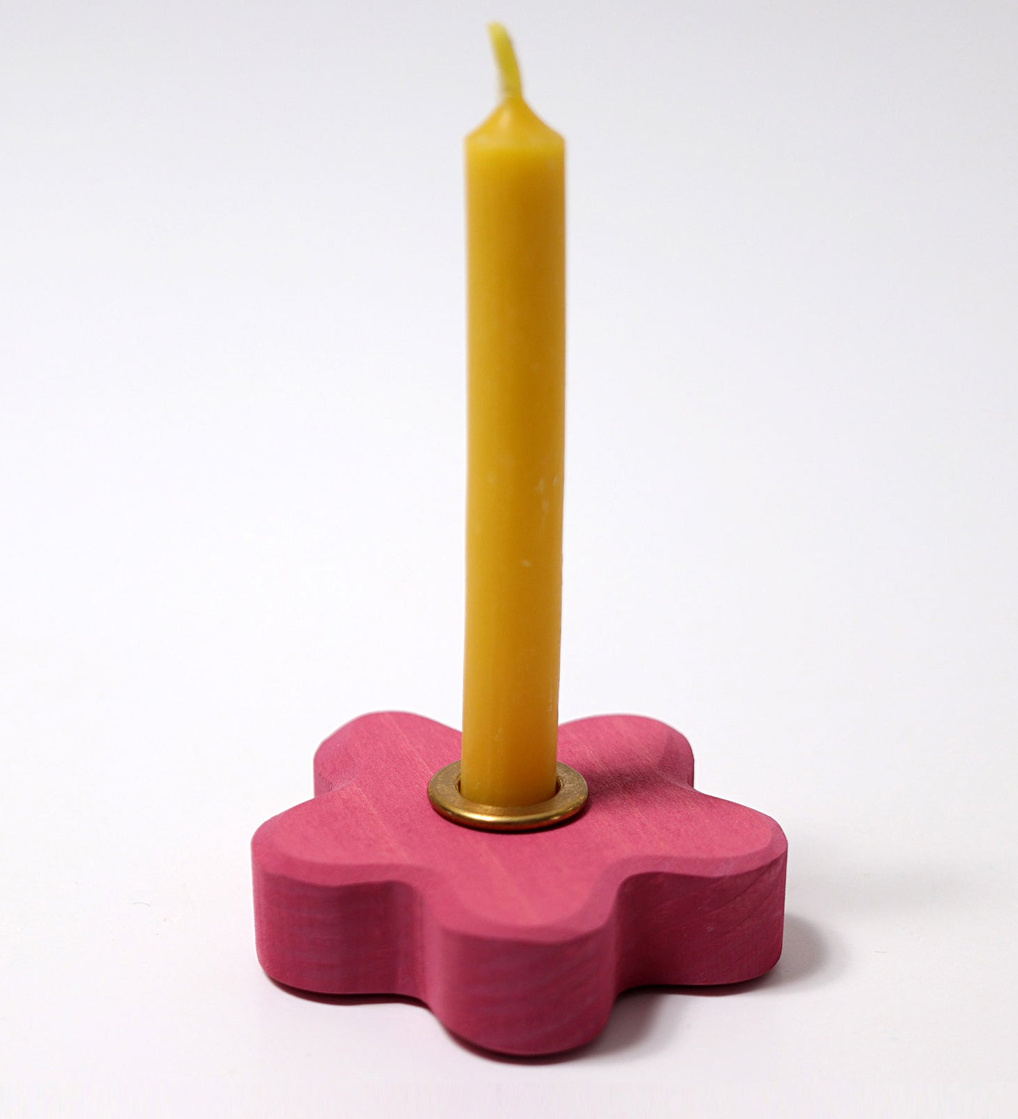 Grimm's Light Pink Lifelight Flower Celebration Ring decorative figure candle holder. A wide range of Waldorf inspired celebration rings and decorative figures are available at Babipur.