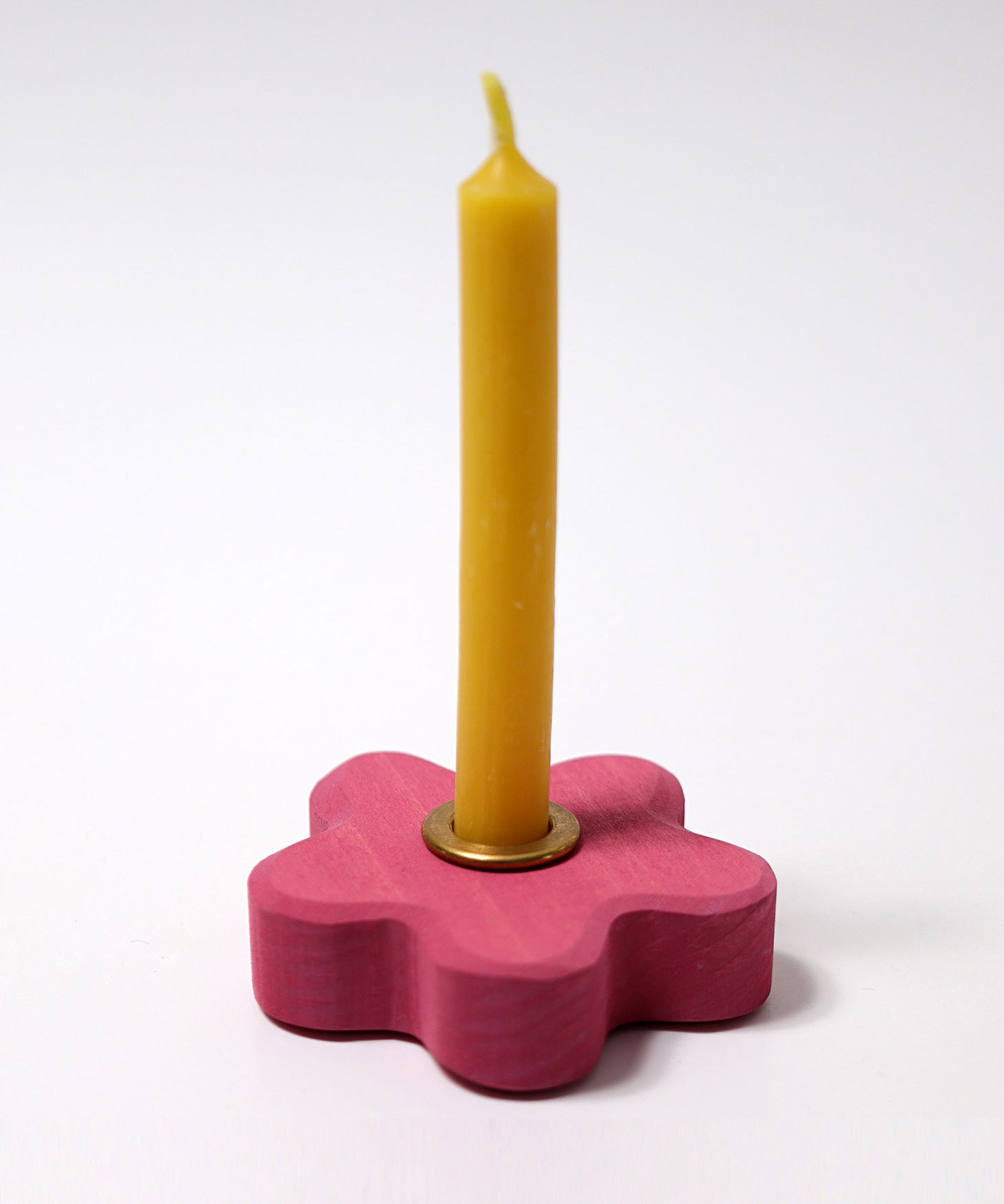 Grimm's Light Pink Lifelight Flower Celebration Ring decorative figure candle holder. A wide range of Waldorf inspired celebration rings and decorative figures are available at Babipur.