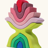 Grimm's little flower wooden stacking toy. 
