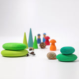 Grimm's Moss Pebbles Building Set