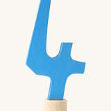 Grimms light blue wooden number 4 decorative figure for a celebration ring available at Babipur.