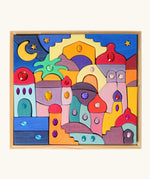 Grimm's orient sparkling building set wooden toy.