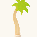 Grimm's handcrafted wooden palm tree decoration figure with a unpainted stand