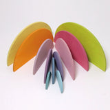 Grimms wooden pastel semi circles standing in uniform