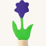 Grimm's Purple Flower Decorative Figure. A wide range of Waldorf inspired celebration rings and decorative figures are available at Babipur.