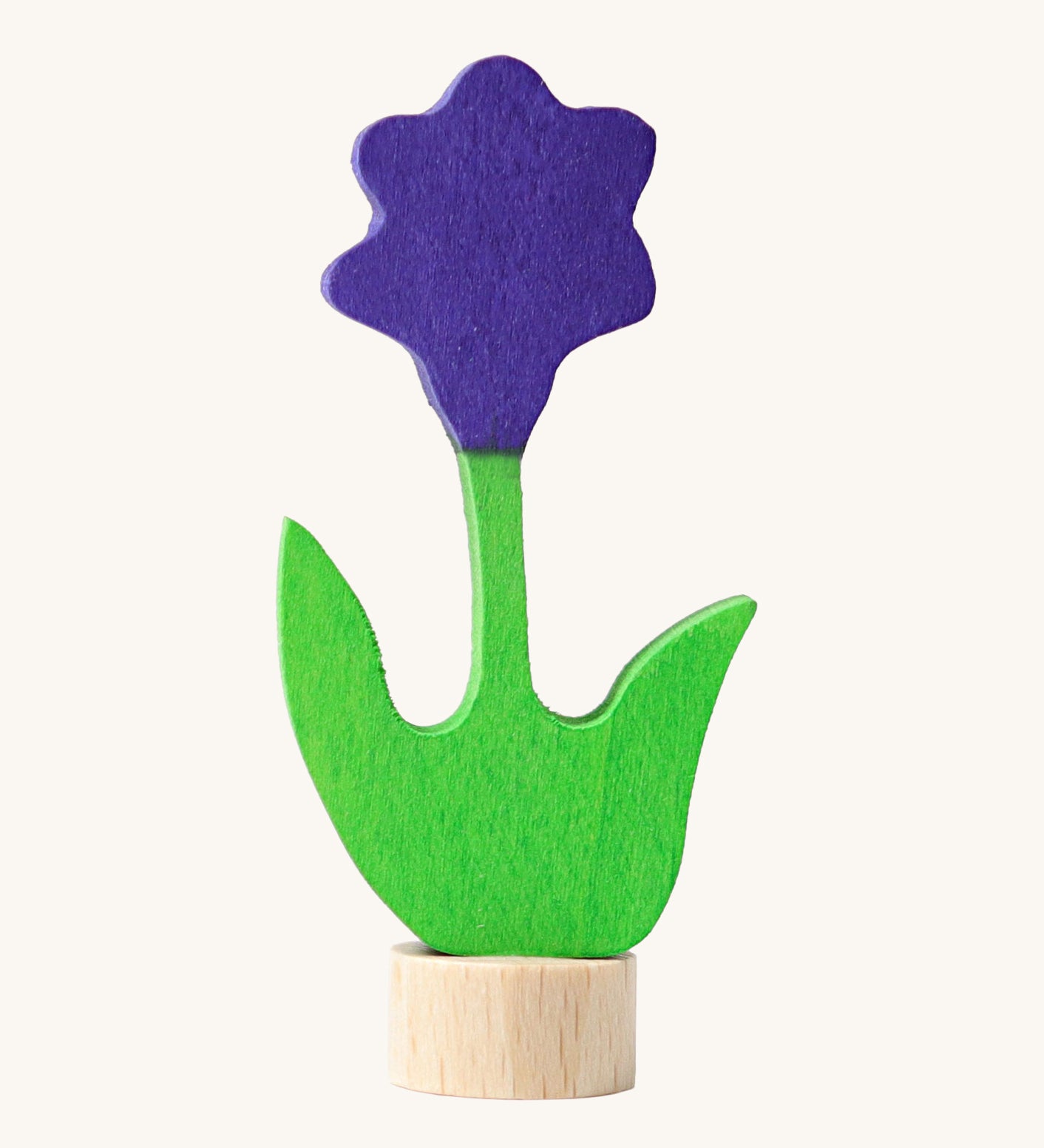 Grimm's Purple Flower Decorative Figure. A wide range of Waldorf inspired celebration rings and decorative figures are available at Babipur.