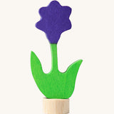 Grimm's Purple Flower Decorative Figure. A wide range of Waldorf inspired celebration rings and decorative figures are available at Babipur.