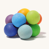 Grimm's Wooden Rainbow Beads Baby Grasper Toy.