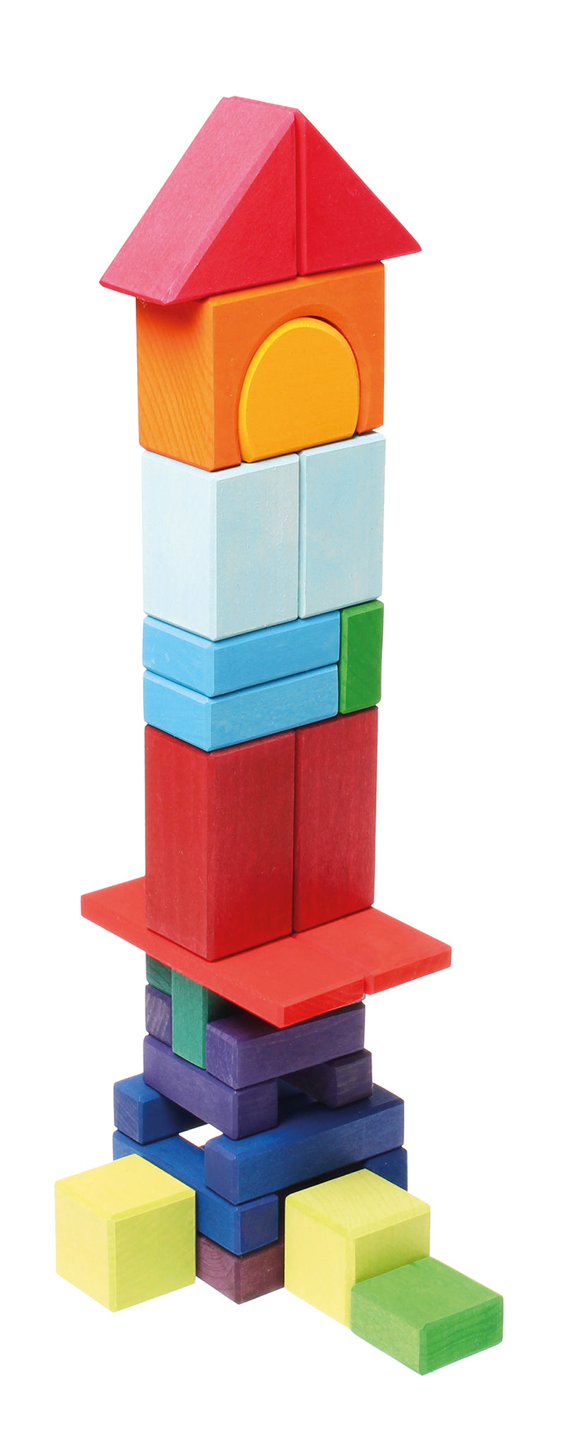 Grimm's 30 Coloured Geo Blocks – Babipur - Main Image