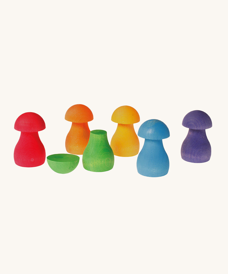 Grimm's Rainbow Mushrooms Sorting Game.