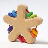 The Grimm's Wooden Baby Star Rattle.