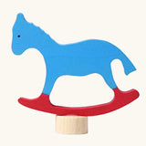 Grimm's rocking horse decorative figure for celebration rings.