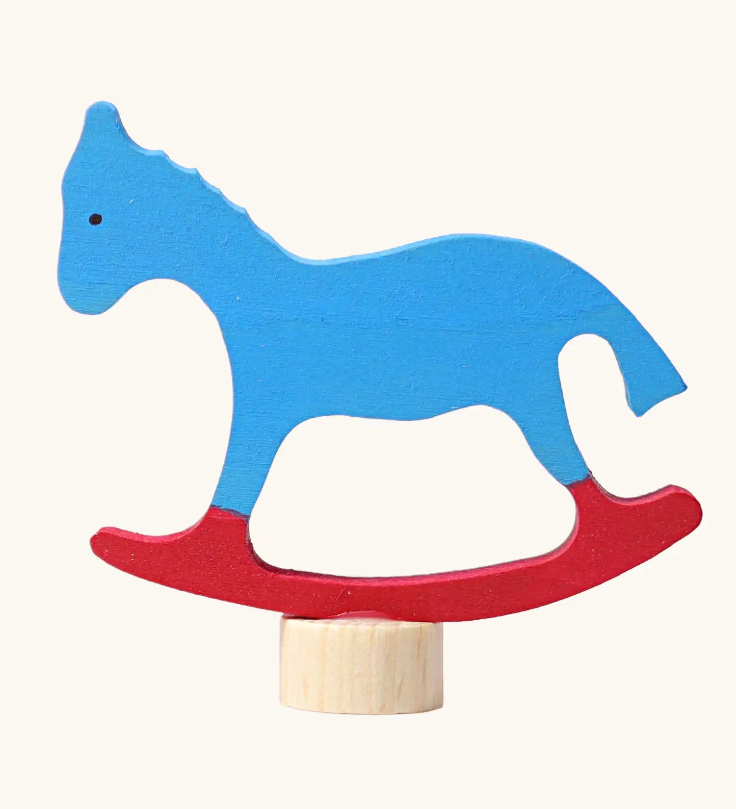 Grimm's rocking horse decorative figure for celebration rings.
