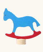 Grimm's rocking horse decorative figure for celebration rings.
