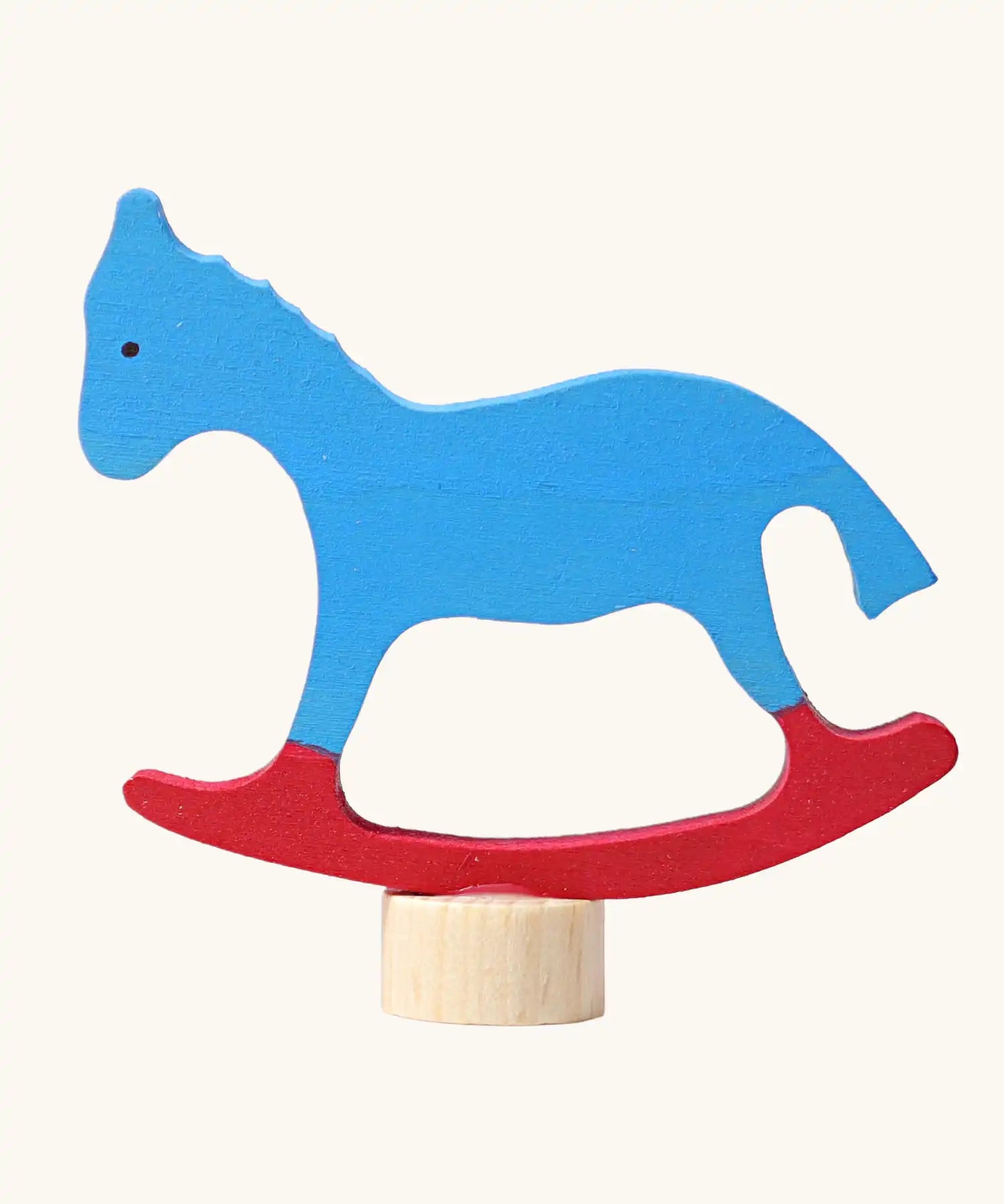 Grimm's rocking horse decorative figure for celebration rings.