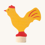 Grimm's Yellow Rooster Decorative Figure. A wide range of Waldorf inspired celebration rings and decorative figures are available at Babipur.
