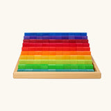 Grimm's small stepped counting blocks in a tray.