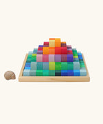 Grimm's Small Stepped Pyramid in a wooden tray.