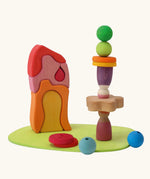 Grimm's small world play by the meadow wooden toy set. 