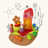 Grimm's small world play by the meadow wooden toy set. 