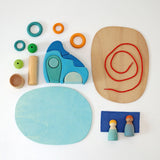 Grimm's small world play by the water wooden toy set.
