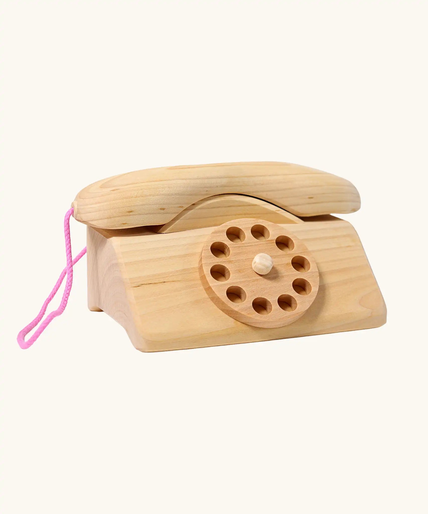 Grimm's wooden toy telephone. 