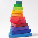 Grimms wooden wankel tower in world of numbers pallete. Made for counting and learning games