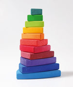 Grimms wooden wankel tower in world of numbers pallete. Made for counting and learning games