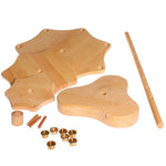 Pieces of the Grimm's Seasonal Festivity Stand pictured on a plain white background