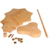 Pieces of the Grimm's Seasonal Festivity Stand pictured on a plain white background