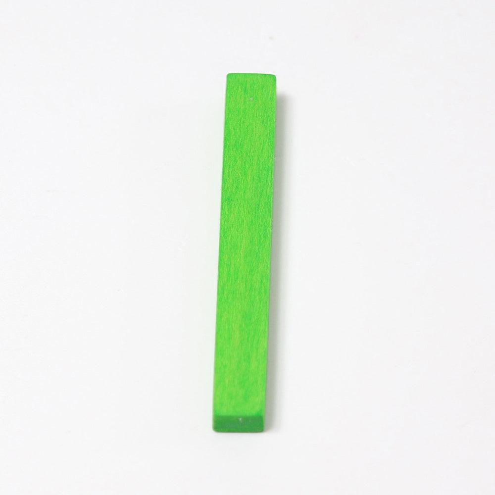 Grimm's wooden school Letter I in a shade of GREEN. These Grimm's letters are part of a wide range of wooden toys available here at Babipur. 