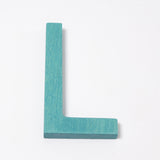 Grimm's wooden school Letter L in a shade of BLUE. These Grimm's letters are part of a wide range of wooden toys available here at Babipur. 