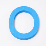 Grimm's wooden school Letter O in a shade of BLUE. These Grimm's letters are part of a wide range of wooden toys available here at Babipur. 