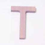 Grimm's wooden school Letter T in a shade of PURPLE. These Grimm's letters are part of a wide range of wooden toys available here at Babipur. 