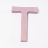 Grimm's wooden school Letter T in a shade of PURPLE. These Grimm's letters are part of a wide range of wooden toys available here at Babipur. 