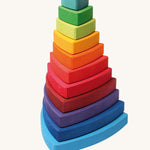 A Grimm's Wankel Stacking Tower on a plain background. 