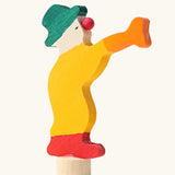 Grimm's yellow clown decorative figure for celebration rings.
