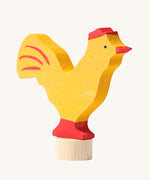 Grimm's Yellow Rooster Decorative Figure. A wide range of Waldorf inspired celebration rings and decorative figures are available at Babipur.