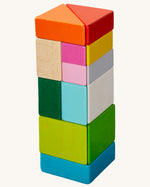 A fun star/windmill shape using the HABA Tangram Blocks