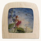 Toverlux magic lamp silhouette featuring little bee keeper artwork ay Het Wol Feetje.