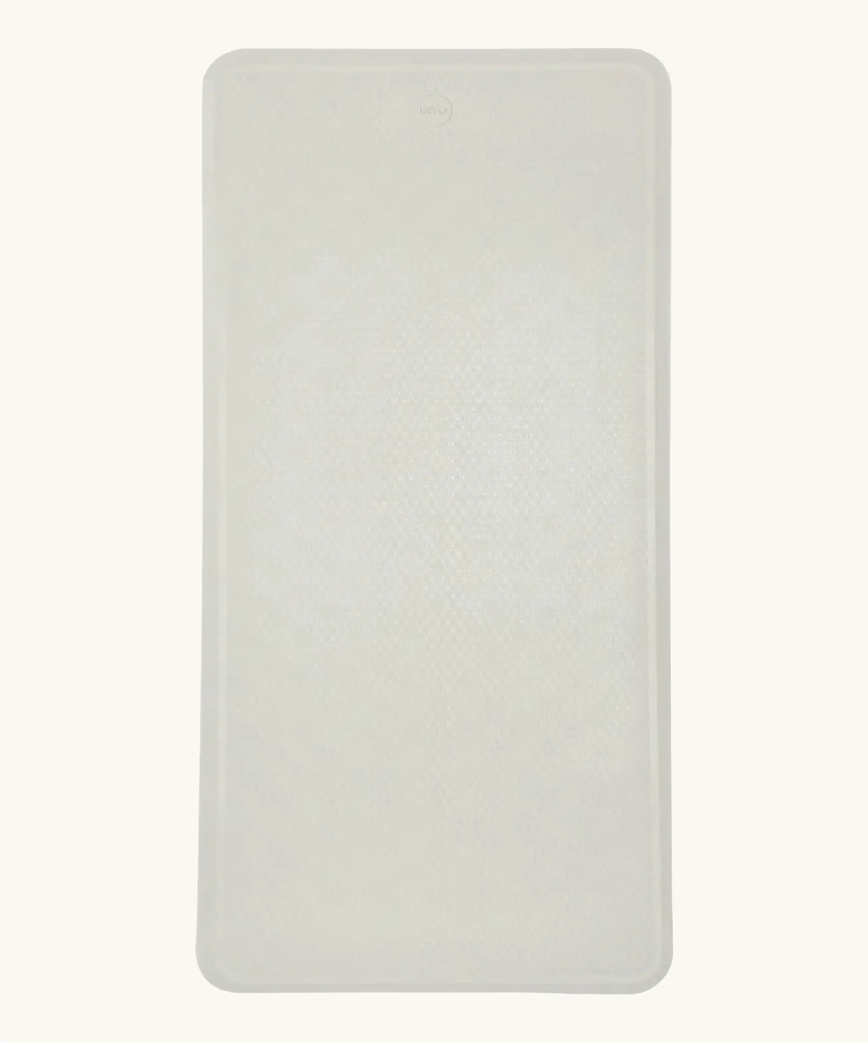 Hevea large natural rubber bath mat in Marble, a light grey blue, with wave pattern for non-slip.