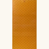 Hevea large natural rubber bath mat in natural orange, with wave pattern for non-slip.