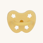 The Hevea 100% natural rubber baby pacifier with an orthodontic teat - banana yellow