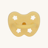 The Hevea 100% natural rubber baby pacifier with an orthodontic teat - banana yellow