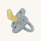 The Hevea 100% natural rubber baby pacifier with an orthodontic teat - gorgeous grey