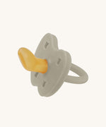 The Hevea 100% natural rubber baby pacifier with an orthodontic teat - oatmeal