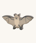 The Holztiger Bat wooden animal toy. A hand carved and painted toy for encouraging imaginative and Waldorf-inspired play. 