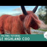 The Makerss - Little Highland Coo Small Needle Felt Kit