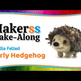 The Makerss - Small Curly Hedgehog Needle Felt Kit